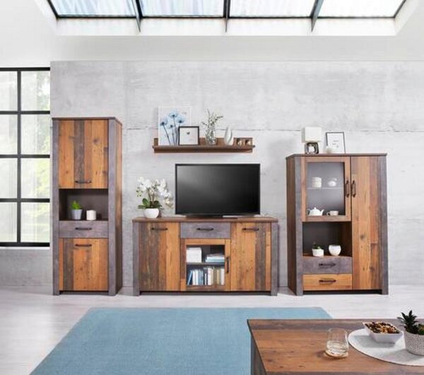 Modern Living Omara Ontario, Barva Hrasta, Temno Siva