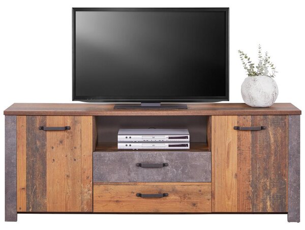 Modern Living Tv-element Ontario, Barva Hrasta, Temno Siva