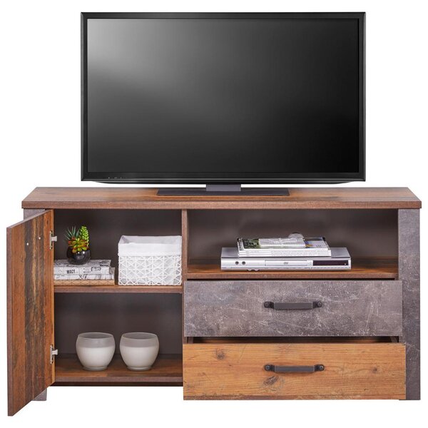 Modern Living Tv-element Ontario, Barva Hrasta, Temno Siva