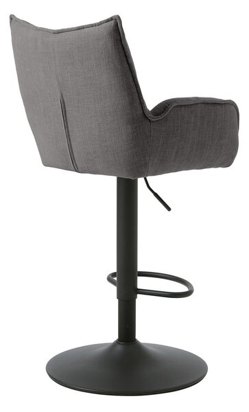Sivi barski stoli v kompletu z nastavljivo višino 2 ks Marilla – Unique Furniture