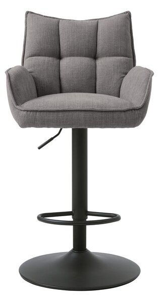 Sivi barski stoli v kompletu z nastavljivo višino 2 ks Marilla – Unique Furniture