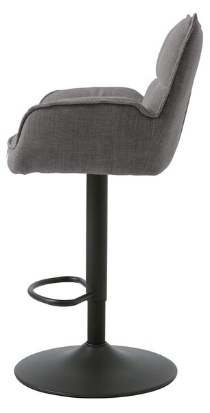 Sivi barski stoli v kompletu z nastavljivo višino 2 ks Marilla – Unique Furniture