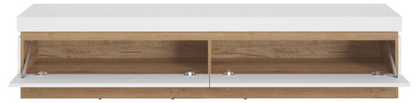 Modern Living Tv-element Calabria, Bela, Barva Hrasta