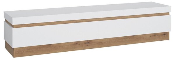 Modern Living Tv-element Calabria, Bela, Barva Hrasta