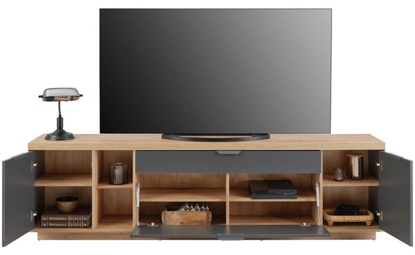 Modern Living Tv-element Jake, Antracit, Barva Hrasta