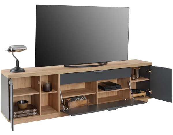 Modern Living Tv-element Jake, Antracit, Barva Hrasta