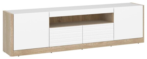 Modern Living Tv-element Calima, Bela, Barva Hrasta