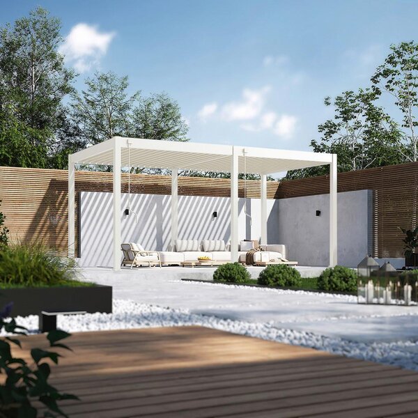 Gardenson Pergola Trumpf, Bela, 3x3,5m