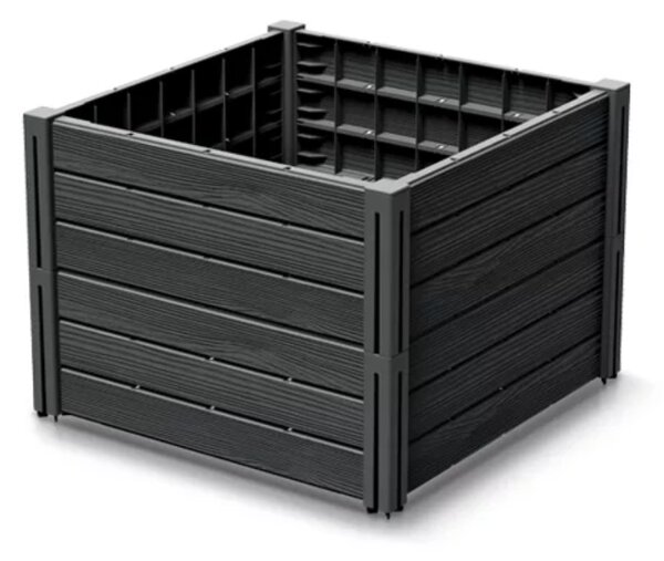 Visoka greda BASE PLANT, 61x61x46cm, antracit Prosperplast