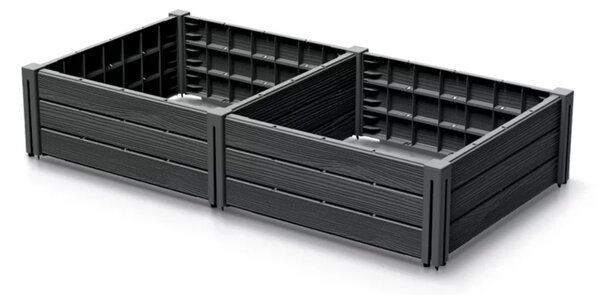 Visoka greda BASE PLANT, 61x61x46cm, antracit Prosperplast