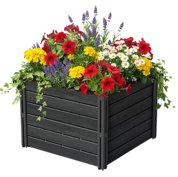 Visoka greda BASE PLANT, 61x61x46cm, antracit Prosperplast