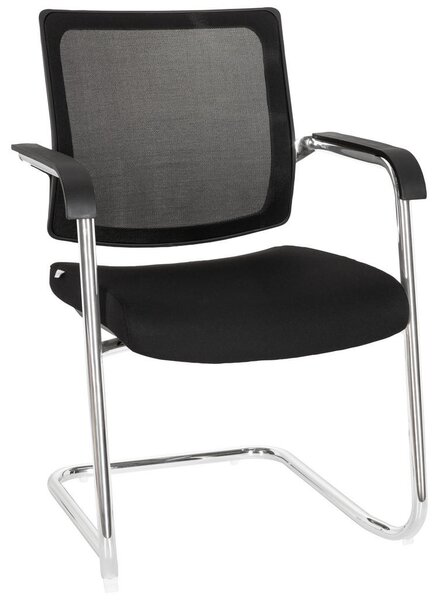 KONFERENČNI STOL tekstil črna