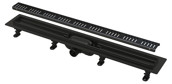 Tuš kanaleta APZ10BLACK (Nerjavno jeklo, 65 cm, Črna)