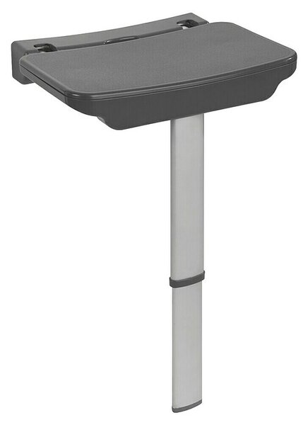Wenko Secura Premium Zložljivi stol (Do x Š x V: 30 x 37 x 37 cm, Nosilnost: 120 kg, Antracit)