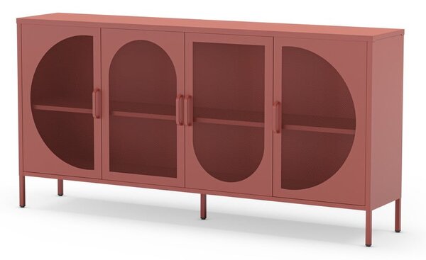 Opečnato oranžna komoda 160x90 cm Tayra – Marckeric