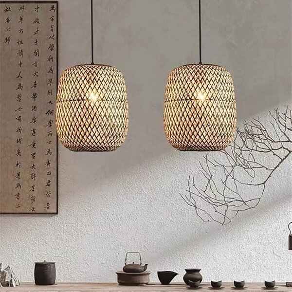 LAMPA SUFITOWA WISZĄCA BOHO BAMBOO APP1542-1CP