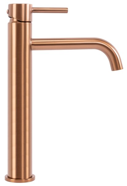 REA LUNGO Mešalnik za umivalnik Copper brushed High