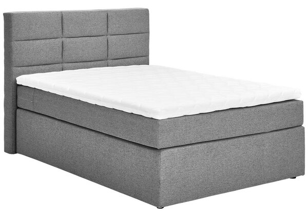 POSTELJA BOXSPRING 100 cm x 200 cm , tekstil siva