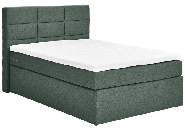 POSTELJA BOXSPRING 100 cm x 200 cm , tekstil temno zelena