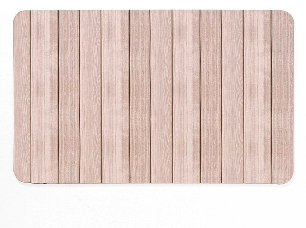 Rjava gumijasta kopalniška preproga 50x80 cm Calista – douceur d'intérieur