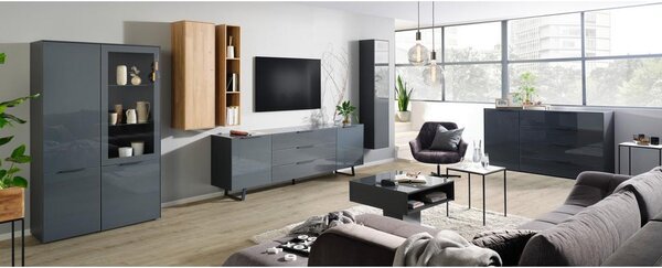Premium Living Stenski Regal Max Box, Barva Hrasta