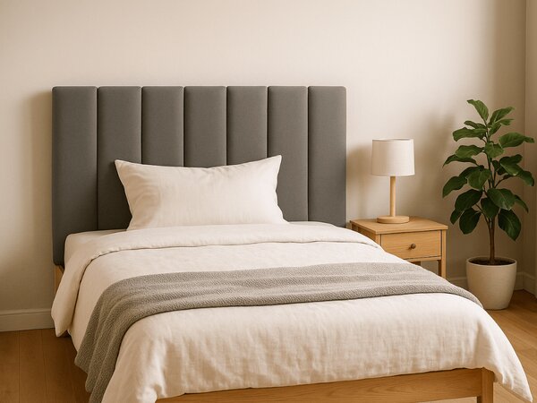 Oblazinjen stenski panel QUADRATTA 15x60 cm, siv