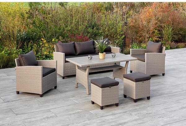 Gardenson Lounge Garnitura Striano, 6-Delno