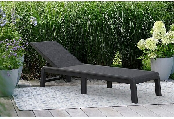 Keter Vrtni ležalnik (Š x G: 58 x 187 cm, Antracit, Plastika, Nastavljivo naslonjalo)