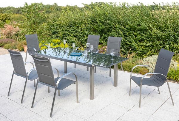 Gardenson Raztegljiva Vrtna Miza Gardenson, Siva, 180-240x100