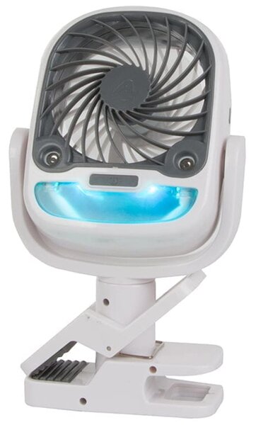 2v1 aku. 2000mAh LED RGB prenosna klimatska naprava in ventilator USB