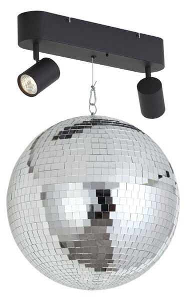 Retro viseča svetilka Disko krogla z 2 lučmi, vključno z LED in daljinskim upravljalnikom - Discoball