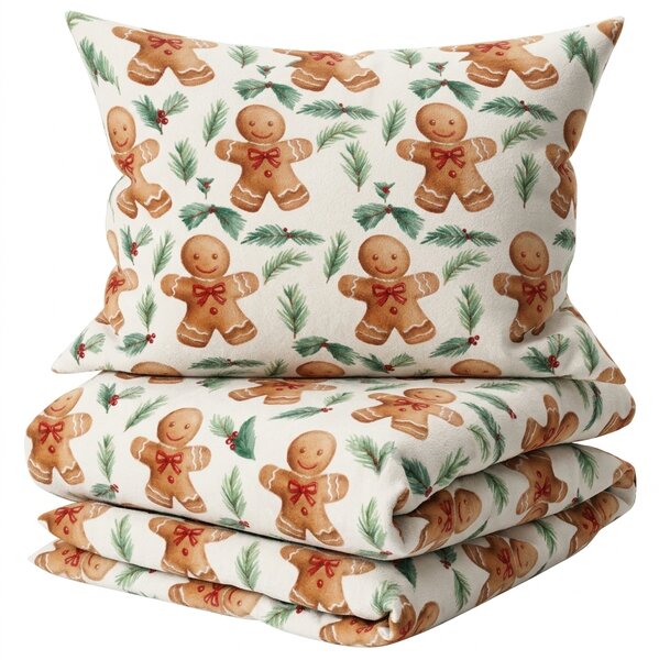 Flanelasta posteljnina MERRY GINGER barvna Dimenzije posteljnine: 70 x 90 cm | 140 x 200 cm