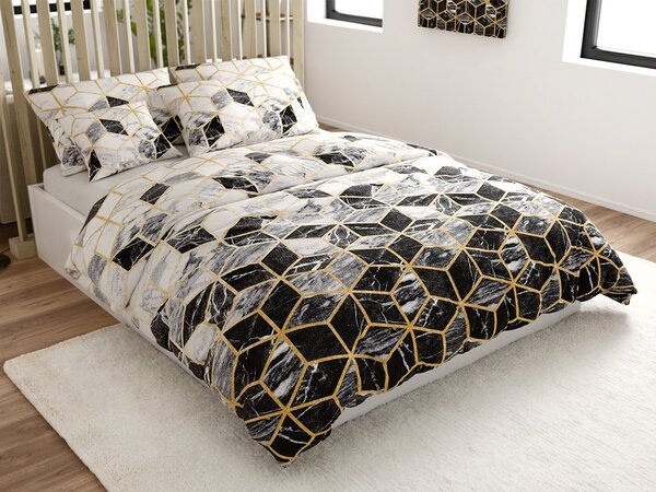 Posteljnina iz polibombaža ATHENA POLY črna Dimenzije posteljnine: 70 x 90 cm | 140 x 200 cm