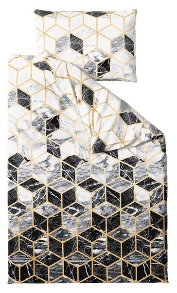 Posteljnina iz polibombaža ATHENA POLY črna Dimenzije posteljnine: 70 x 90 cm | 140 x 200 cm