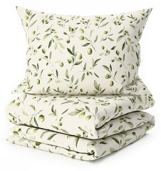 Posteljnina iz polibombaža OLIVE POLY zelena Dimenzije posteljnine: 70 x 90 cm | 140 x 200 cm