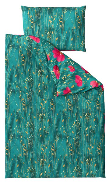 Posteljnina iz polibombaža VIVIDELLE POLY zelena Dimenzije posteljnine: 70 x 90 cm | 140 x 200 cm