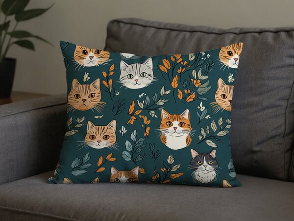 Prevleka za vzglavnik iz polibombaža CATTAMI POLY 50x70 cm, temno zelena