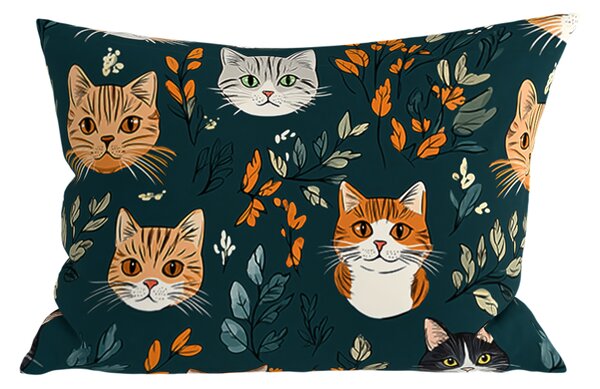 Prevleka za vzglavnik iz polibombaža CATTAMI POLY 50x70 cm, temno zelena