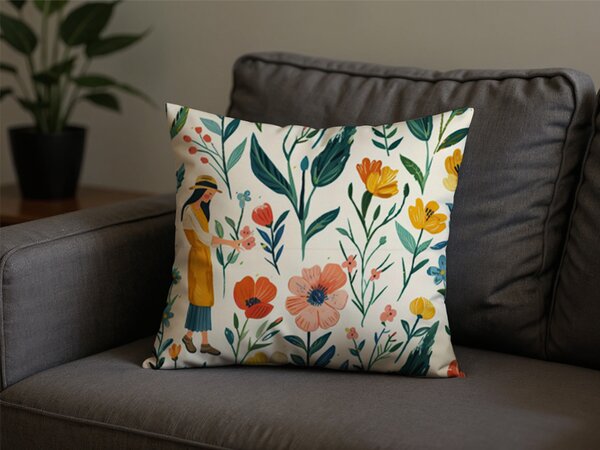 Prevleka za vzglavnik iz polibombaža FLOVINA POLY 45x45 cm, barvna