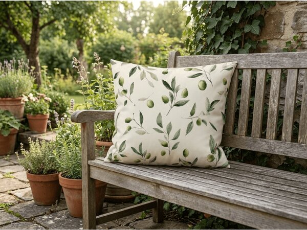 Bombažna prevleka za blazino OLIVE 45x45 cm, zelena