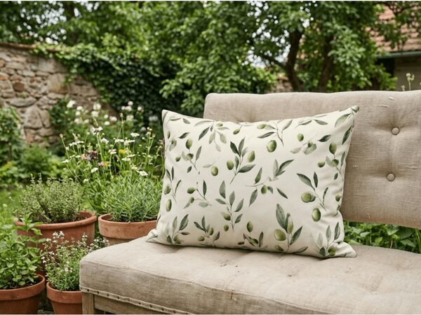 Prevleka za vzglavnik iz polibombaža OLIVE POLY 50x70 cm, zelena