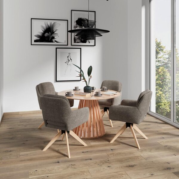 Bessagi Home Naslanjač Adrien, Rjava, Vrtljiv