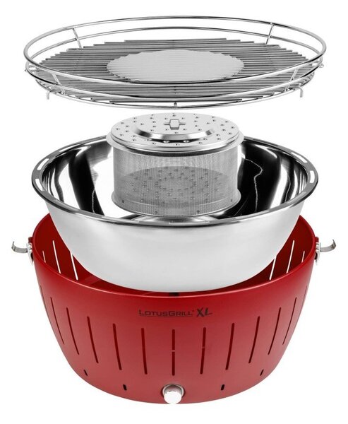 Rdeč brezdimni žar LotusGrill XL