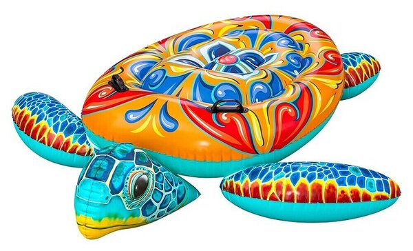 Bestway Plavalna blazina Mediterranean Turtle (186 x 168 x 42 cm, Večbarvna)