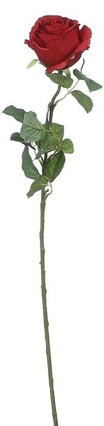 Umetna roža Rose (Višina: 69 cm, Rdeča, Plastika)