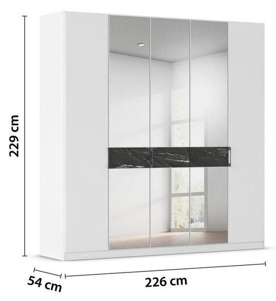 Premium Living Omara S Klasičnimi Vrati Versity-D, Bela