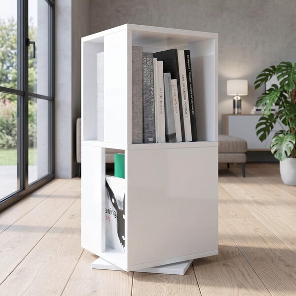 VRTLJIV REGAL 34/74/34 cm bela
