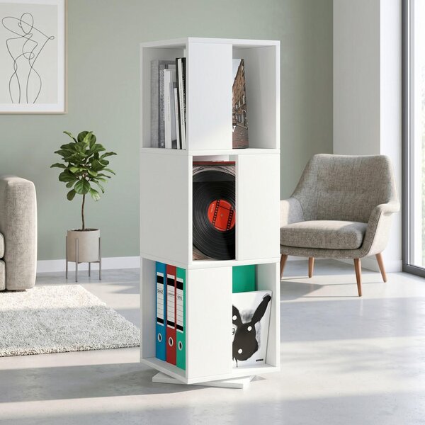VRTLJIV REGAL 34/109/34 cm bela