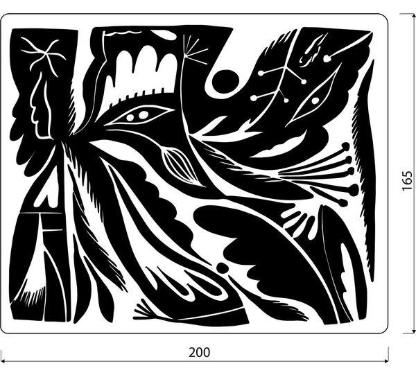 Modra odeja 165x200 cm Lino – noo.ma