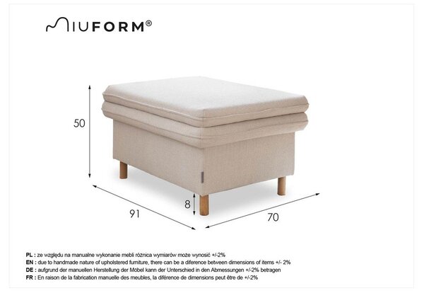 Bež tabure Simon – Miuform